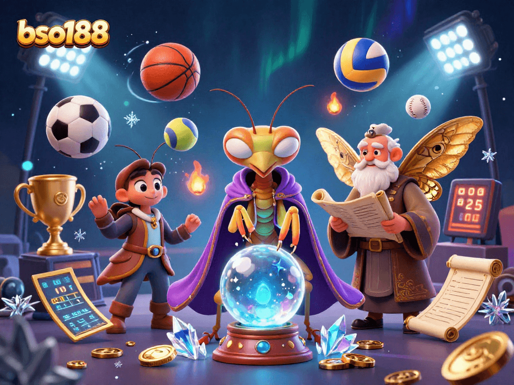 Bet on exciting sports with bso188 featuring a mystical fortune teller and energetic gameplay.